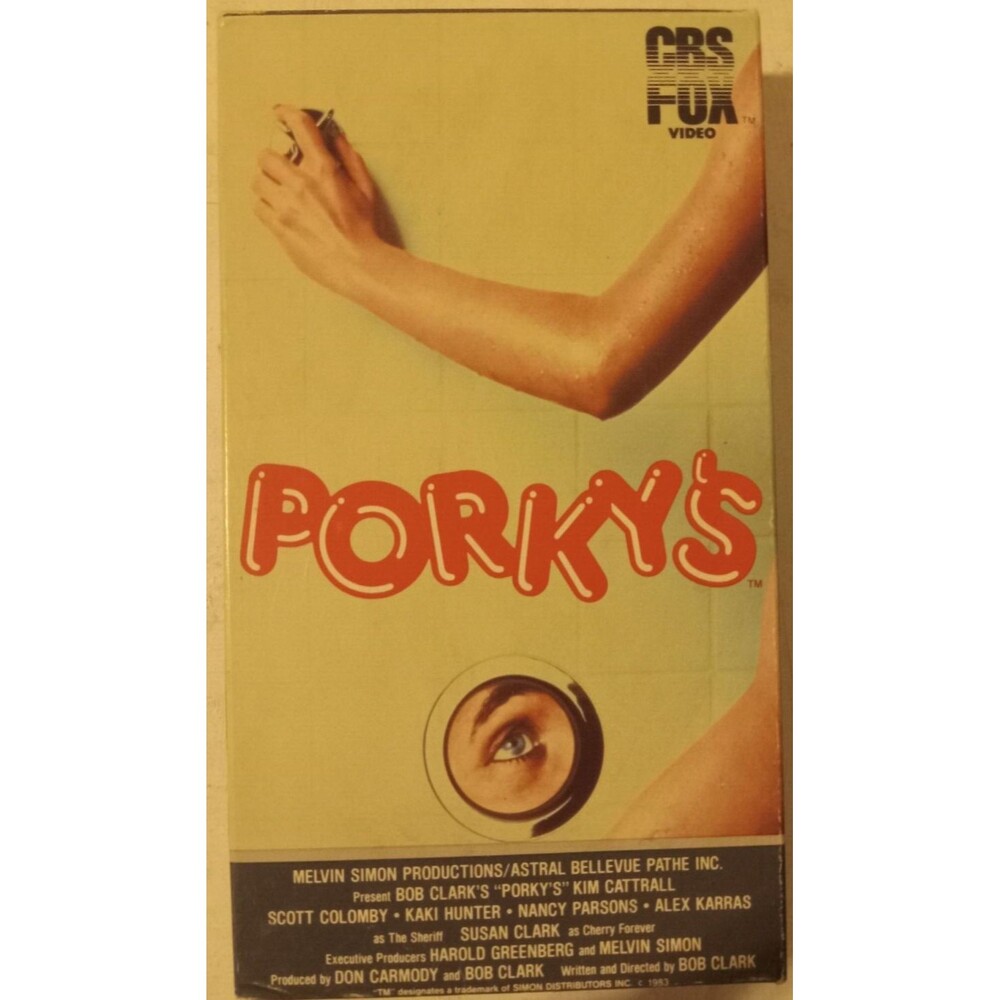 Bob Clark's Porky's 1981 VHS Tape Recorded in Hi-Fi CBS Fox Video
